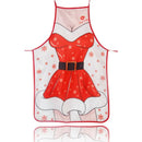 Axyaa Christmas Apron with Festive Cartoon Print