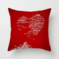 Axyaa Love Heart Cushion Cover for Living Room Sofa Valentine's Day Home Decor