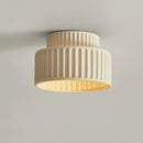 Axyaa White Bedroom Decorative Ceiling Lamp, Japanese Style Cream Apartment Décor