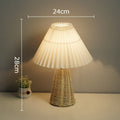 Axyaa Modern Rattan Weave Vase Table Lamp LED Light