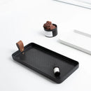 Axya Nordic Jewelry Tray with Black & White Disk Setting, Stylish Home Decor Tray
