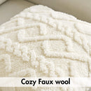Axyaa Short Fleece Pillow Cover 18x18 for Living Room Sofa & Home Decor