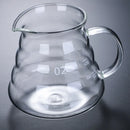 Axyaa Glass Coffee Pot with Lids and Pour Over Espresso Maker