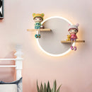 Axyaa Unicorn Ceramic Doll Display Wall Sconce LED Night Light
