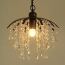 Axyaa Retro Black Small Crystal Chandelier Lighting
