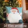 Axyaa Santa Christmas Pillow Covers for Sofa Bedroom Car Cushion Decor