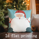 Axyaa Santa Christmas Pillow Covers for Sofa Bedroom Car Cushion Decor