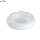 Axyaa Ceramic Concave Soup, Dessert, Sushi Plate - Retro Creative Design
