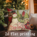 Axyaa Christmas Print Pillow Cover for Sofa Bedroom Car Cushion