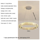 Axyaa Luxury Crystal LED Chandelier for Home & Hotel Decor with Remote Control