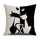 Axyaa Cat Print Cushion Cover for Stylish Home Decor and Comfort