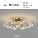 Axyaa Gold Chandelier: Modern Ceiling Pendant for Home Decor Lighting