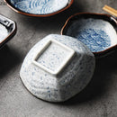 Axyaa Japanese Style Ceramic Seasoning Dish Set for Restaurants and Home