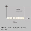 Axyaa White Glass Bulb Chandelier Pendant Lamp for Bedroom.