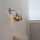 Axyaa Colorful Glass LED Wall Light for Living Room Kitchen Bedside Wall Lamp