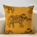 Axyaa Geometric Linen Cushion Cover 45x45CM for Home Sofa Car Decor