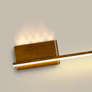 Axyaa Walnut Wood Grain Wall Lamp for Retro Style Bedroom Decoration