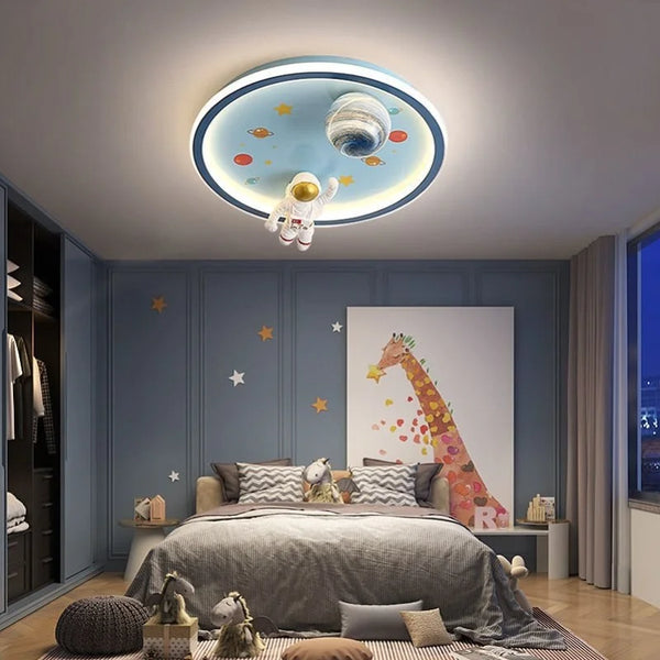 Axyaa Nordic Space Cartoon Chandelier for Kids Room LED Ceiling Lights