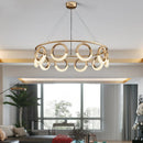 Axyaa Gold Ring LED Chandelier Pendant Lighting Fixture