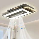 Axyaa LED Bladeless Fan Light, Modern Minimalist Integrated Ceiling Light