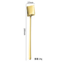 Axyaa Square Head Teaspoon with Long Handle, Coffee Tea Stirrer Spoon