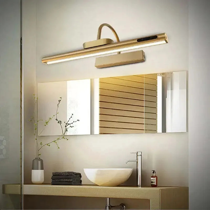 Axya LED Stainless Steel Bathroom Wall Lamp - Waterproof Vanity Sconce