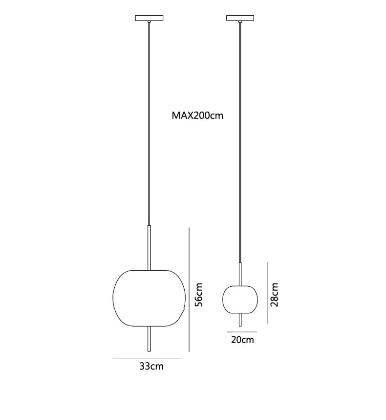 Axyaa White Glass Ball Pendant Light: Postmodern LED Hanging Light for Dining Room
