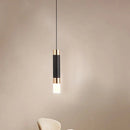 Axyaa Crystal Cylinder Pendant Chandelier: Modern Nordic Lighting Fixture for Kitchen, Dining Room