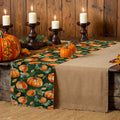 Axyaa Halloween Watercolor Head Table Runner - Farmhouse Party Decor
