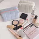 Axyaa Portable Cosmetic Bag: Large Capacity, Zipper Closure, Ideal for Travel & Students