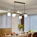 Axyaa Nordic Glass Ball LED Chandelier Dining Table Hanging Lamps