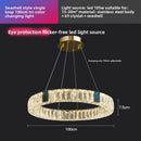 Axyaa Crystal Ring Chandelier Lighting System for Home Décor & Dining Area