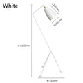 Axyaa Grasshopper Black White Tripod Floor Lamp for Living Room Studio