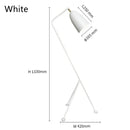 Axyaa Grasshopper Black White Tripod Floor Lamp for Living Room Studio