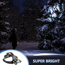 Axya Rechargeable LED Headlamp - High Lumen Waterproof Head Torch