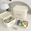 Axyaa Medical Box: Home First Aid Organizer with Locking Lid