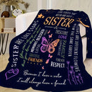 Axyaa Sister Print Flannel Blanket: Soft Cozy Warmth for Home, Travel, and Office