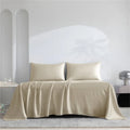 Axyaa Bamboo Flat Sheet: Luxury Silky Bed Cover, Single-Double-King-Queen Sizes