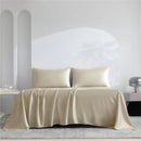 Axyaa Bamboo Flat Sheet: Luxury Silky Bed Cover, Single-Double-King-Queen Sizes