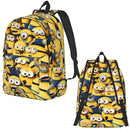 Axyaa Miniones Face Backpack for Kids - Fun & Kawaii Design