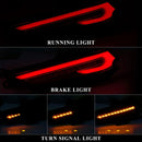 Axyaa LED Rear Bumper Reflector Lights for Toyota Yaris/Vios 2017-2019: Brake, Signal, Fog