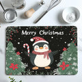 Axyaa Christmas Candy Drying Mat: Absorbent Dish Placemat for Table Cup Drying Mats
