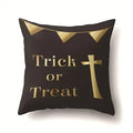Axyaa Halloween Pumpkin Ghost Print Pillow Cover 45X45CM