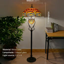 Axyaa Retro Stained Glass Tiffany Floor Lamp for Living Room and Bedroom