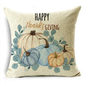 Big Blue Pumpkin Bike White Pillowcase Set for Home Decor - Axyaa