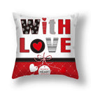 Axyaa Nordic Love Pillowcase 45x45cm - Home Decorative Throw Pillow Cover