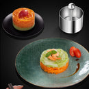 Axyaa Stainless Steel Round Mousse Mold with Lid - Food Decoration Cooking Tools