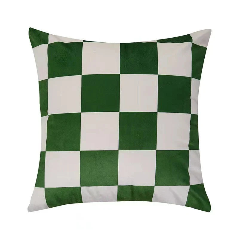 Axyaa Velvet Sofa Pillow Case Soft Fluffy Cushion Cover Modern Simple Style