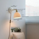 Axyaa LED Ceramic Wall Sconce Vintage Style Mirror Lamp with Pull Chain Switch