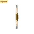 Axyaa Glass Wall Lamp: Nordic Industrial Style LED Lighting for Living Room & Bedroom